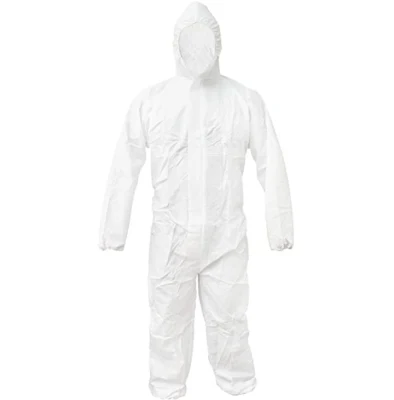 Indumenti protettivi in ​​materiale PP+PE di colore bianco PPE-Plus