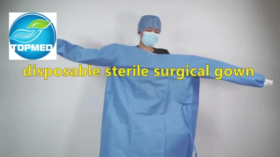 Abito chirurgico medico SMS SMMS in tessuto non tessuto, abito da chirurgo ospedaliero