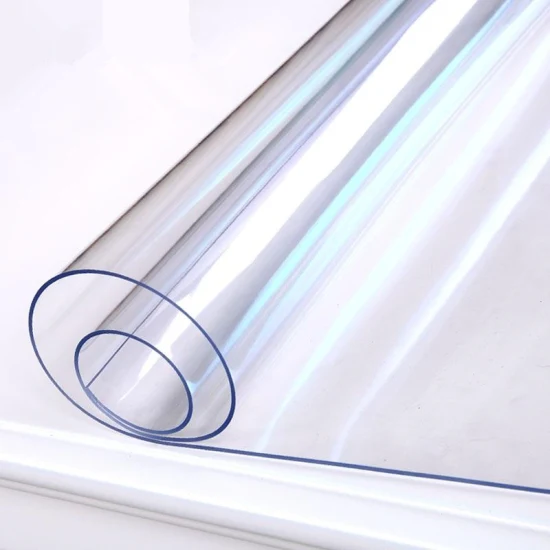 Tovaglia in plastica Yingyi da 1 mm/2 mm/3 mm in PVC Pellicola in rotolo di vetro morbido trasparente super trasparente