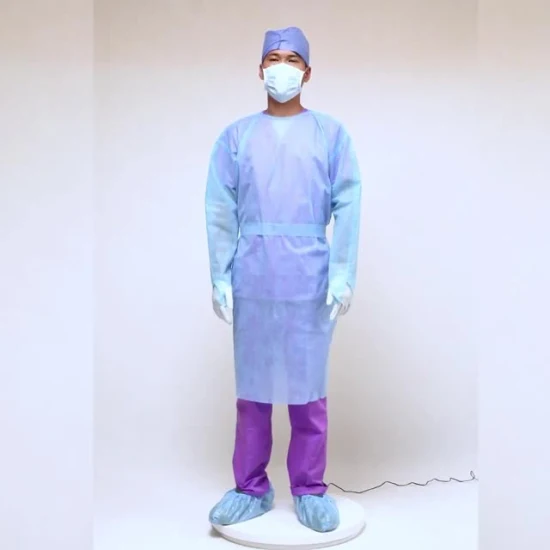 Camice chirurgico monouso AAMI livello 2, livello 3, ospedaliero sterilizzato medico